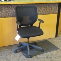 Keilhauer Simple Black Mesh Back Task Chair with Arms